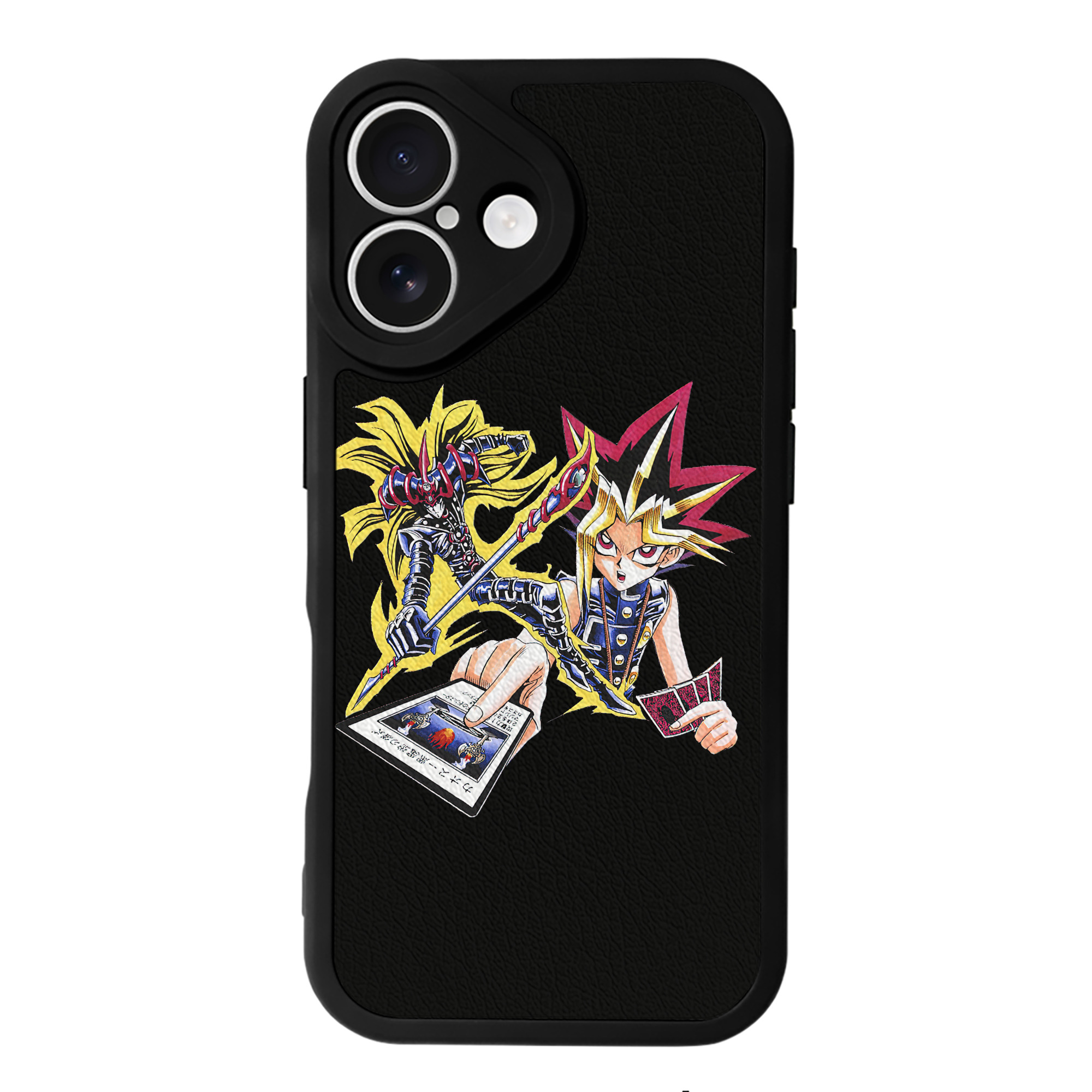 遊☆戯☆王 Yu-Gi-Oh! 【iPhone 16シリーズ対応】シリコンスマホケース（レザー調） 材質：シリコン
